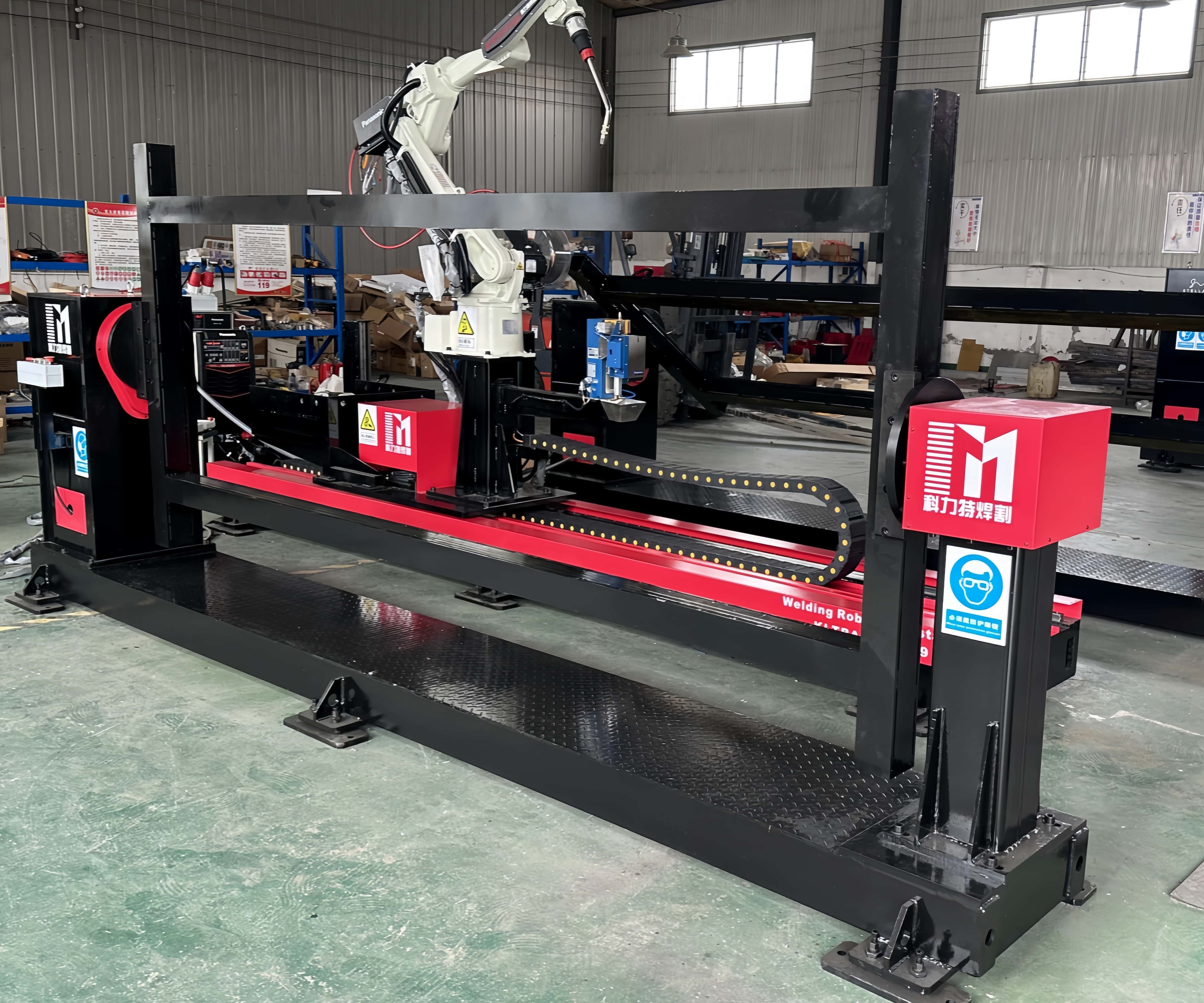 9-Axis Dual Station Flipping Welding Robot Workstation - Automatic ...